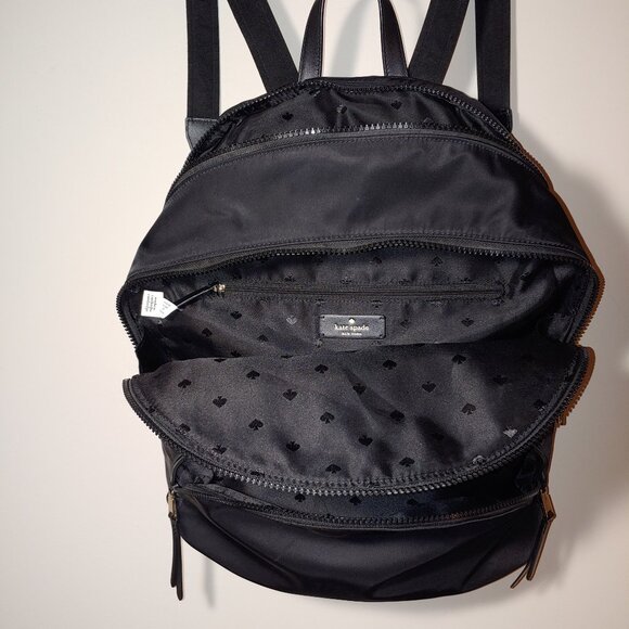 KATE SPADE Nylon Medium Backpack Black - Picture 8 of 9